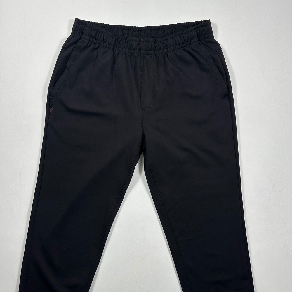 Rhone Joggers Mens Medium Performance Stretch Tapered Cuffed Black